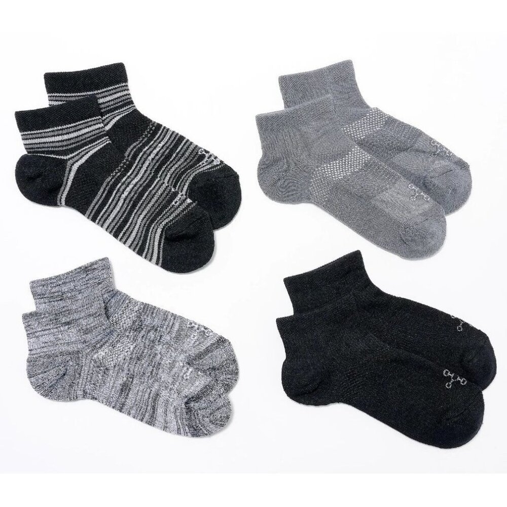 Tommie Copper Compression Unisex 4 UltraTemp & Ultraguard Ankle Socks MEDIUM